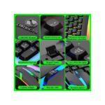 LIMEIDE GTX350 Wired Keyboard & Mouse Set - 104 Keys, RGB Lighting, Ergonomic Design