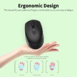 M107 2.4G Wireless Mouse Ergonomic Office Mouse With 3-gear