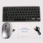 MIDIA 10inch BT Rechargeable Mini Keyboard Mouse Combo (2.4G/Bluetooth5.0/3.0)