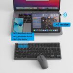 MIDIA 10inch BT Rechargeable Mini Keyboard Mouse Combo (2.4G/Bluetooth5.0/3.0)