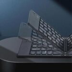 Mini Foldable Wireless Keyboard Slim Portable Bluetooth5.0 Keyboard Rechargeable Folding Keyboard for IOS Windows Androids