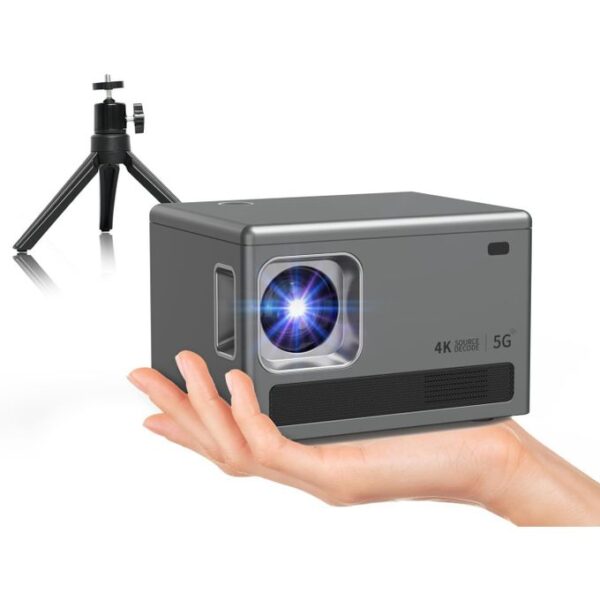 Mini Projector 4K Support, Mini Portable Projector 5G Wifi 6 Bluetooth 5.0 Android 11, Beamer Projector 1080P Full HD 8000 Lumens