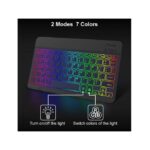 Mini Slim Multimedia 78 Keys RGB Backlight Wireless for Bluetooth Keyboard Mouse Combo
