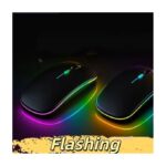 Mouse 189 Ultra-thin Wireless Mouse 2.4G Bluetooth Dual Mode Rechargeable Black
