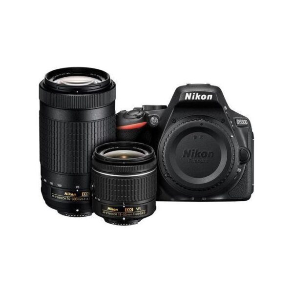 Nikon Dslr D5500 DX-format Digital SLR Camera With 18-55mm & 70-300mm