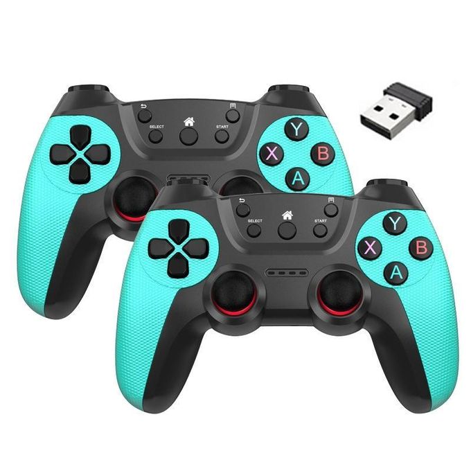 One for Two Doubles Wireless Controller Support PC / Linux / Android / TVbox- Blue