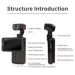 Ordro M5 Action Camera 4k Handheld Pocket Digital Camcorder 3-axis Gimbal Stabilization IR Night Vision Vlog Videos Camara