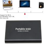 Original Complete 1TB High Speed External SSD Hard Drive 1TB Portable Drive Slim External Hard Drive High Speed Type C USB 3.1- Compatible With PC, Laptop And Mac