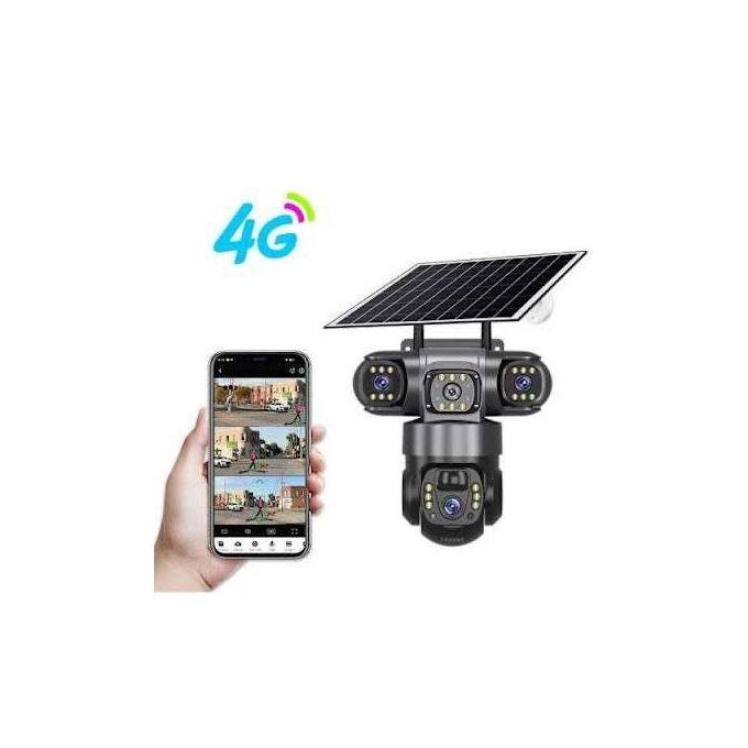 OriginalV380 Pro 3 Lens 4g Solar Camera 5MP