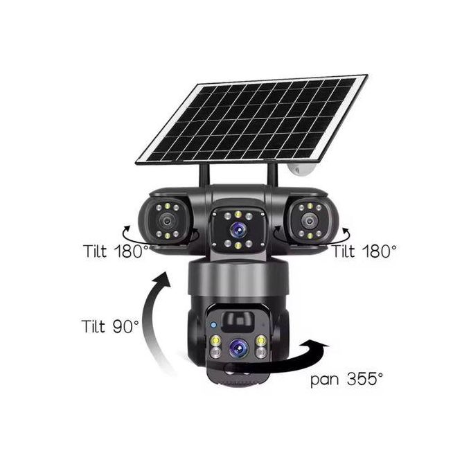 OriginalV380 Pro 3 Lens 4g Solar Camera 5MP