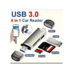 Otg 6 in 1 Card Reader Type-C Micro USB Portable SD Memory For Type-C, Android Phone Or PC - Flash Drive High-Speed 5Gbps Data Transfer, Type-C & Micro USB Interfaces - SD, TF,...
