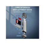 Otg 6 in 1 Card Reader Type-C Micro USB Portable SD Memory For Type-C, Android Phone Or PC - Flash Drive High-Speed 5Gbps Data Transfer, Type-C & Micro USB Interfaces - SD, TF,...