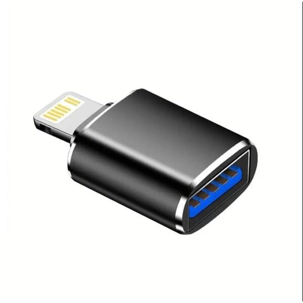 Otg USB 3.0 Adapter Compatible with Iphone Models 14, 13, 12, 11 Pro, XS Max, XR, X, 8 Plus, 7, 6S, And Ipad - Lightning Male to USB 3.0 Adapter Flash Drive