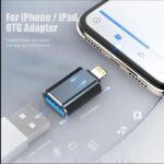 Otg USB 3.0 Adapter Compatible with Iphone Models 14, 13, 12, 11 Pro, XS Max, XR, X, 8 Plus, 7, 6S, And Ipad - Lightning Male to USB 3.0 Adapter Flash Drive