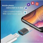 Otg USB 3.0 Adapter Compatible with Iphone Models 14, 13, 12, 11 Pro, XS Max, XR, X, 8 Plus, 7, 6S, And Ipad - Lightning Male to USB 3.0 Adapter Flash Drive