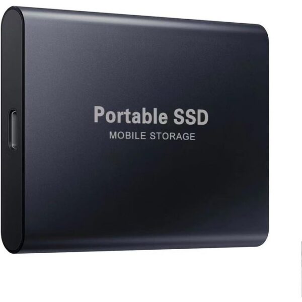 Portable 4TB SSD Mobile Storage (Black)