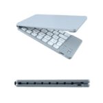 Portable Mini Foldable Wireless Bluetooth Keyboard - White
