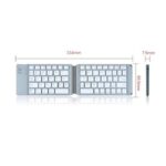 Portable Mini Foldable Wireless Bluetooth Keyboard - White