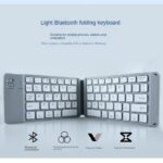Portable Mini Foldable Wireless Bluetooth Keyboard - White