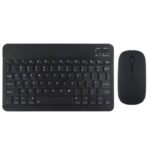 Portable Rechargeable Bluetooth Slim Wireless Keyboard + Mouse 2-in-1 Combo - Black
