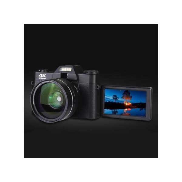 Professional WIFI 4K HD 48 Megapixel 16X Zoom Digital Camera With Flip Screen For YouTube And Live Streaming, 2 Batteries.