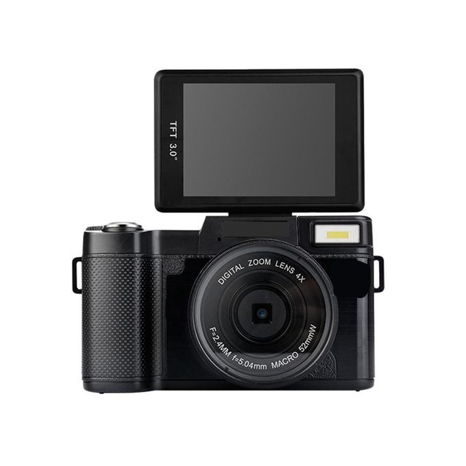 R2 2.7K Vlog Camera 4X Zoom Digital Camera - Black