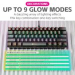 R8 Mechanical Keyboard 61-key RGB Blue Switch Gaming Black