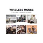 Rechargeable 2.4 Ghz Mice Wireless Game Mouse USB Mice/Office - Gray
