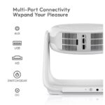 Rechargeable K1 Projector with Built in Battery 4K Smart Home Office Projector – Wireless Presentation, 1080P, Auto Keystone Correction – 1080P WiFi 6 & Bluetooth 5.0