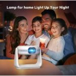 Rechargeable K1 Projector with Built in Battery 4K Smart Home Office Projector – Wireless Presentation, 1080P, Auto Keystone Correction – 1080P WiFi 6 & Bluetooth 5.0