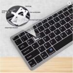 Rechargeable Portable Slim Keyboard, Dual Mode Wireless Keyboard, Wireless Keyboard for All PC, LAPTOP, DESKTOP - Light, Silent, Bluetooth Keyboard, 90 Hours Battery Life,...