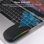 Rechargeable Wireless Bluetooth Mouse(2.4Ghz)--BLACK