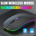 Rechargeable Wireless Bluetooth Mouse(2.4Ghz)--BLACK