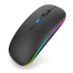 Rechargeable Wireless Bluetooth Mouse(2.4Ghz)--BLACK