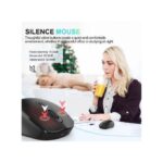 RichRipple 2 in 1 2.4G Wireless Dual-mode Bluetooth Mouse Wireless Rechargeable Mouse with mouse pad 3-Level DPI and Ergonomic Design for Office, Library