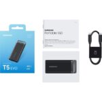 Samsung T5 EVO Portable External SSD - USB C 3.2 - Includes USB C cable - 2 TB