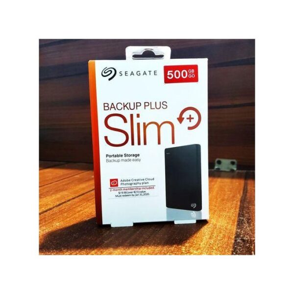 SEAGATE 100% Genuine Original 500GB BackUp Plus Slim Portable Hard Drive