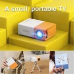 SIKITUT Mini Portable Projector Outdoor Home LED Cinema Video Projector Compatible with Android/Laptop/Phone/TV