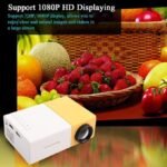 SIKITUT Mini Portable Projector Outdoor Home LED Cinema Video Projector Compatible with Android/Laptop/Phone/TV