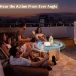 SIKITUT Mini Portable Projector Outdoor Home LED Cinema Video Projector Compatible with Android/Laptop/Phone/TV