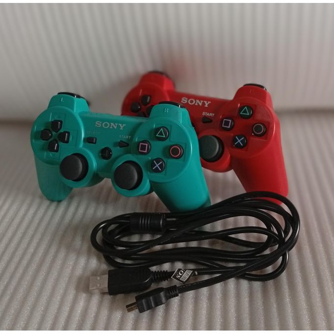 Sony PS3 WIRELESS GAME PAD + Free USB Cord - Red And Green