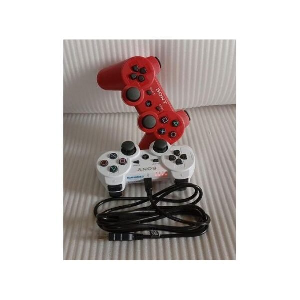 Sony PS3 WIRELESS GAME PAD + Free USB Cord - Red and White