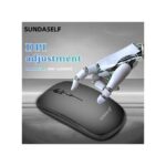 SUNDASELF SUNDASELF 2.4G Wireless Mouse - Black, Ergonomic, Rechargeable, 11.3x5.8x2.6cm