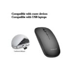 SUNDASELF SUNDASELF 2.4G Wireless Mouse - Black, Ergonomic, Rechargeable, 11.3x5.8x2.6cm