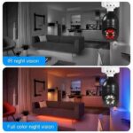TFRTTS11 1080P WiFi Bulb PTZ Security Camera - Black, Cloud Storage, Two-Way Audio