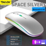 Timack Wireless RGB Mouse 2.4G Ergonomic Optical Mouse, Computer Mouse for Laptop, PC, Computer,