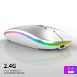 Timack Wireless RGB Mouse 2.4G Ergonomic Optical Mouse, Computer Mouse for Laptop, PC, Computer,