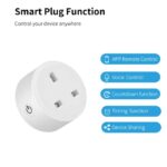 Tuya 20A Smart Socket WiFi UK Smart Plug 3pin Adapter Home Alexà Voice Control Energy Monitoring Function Power Outlet Set