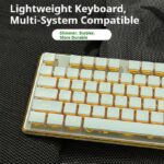 V3 wired backlit keyboard Cool backlight Ergonomic design Waterproof and dustproof Used for office and games-Green