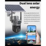 V380 PRO DUAL LENS PTZ SOLAR CAMERA 5.0MP